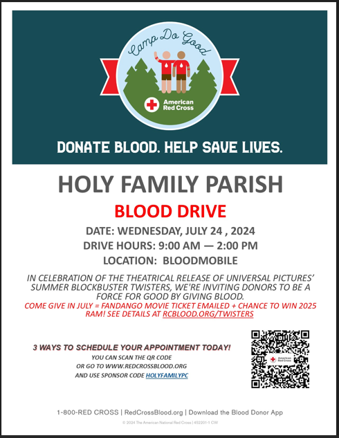 Blood Drive – July 24th