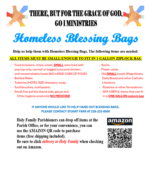 Homeless Blessing Bags